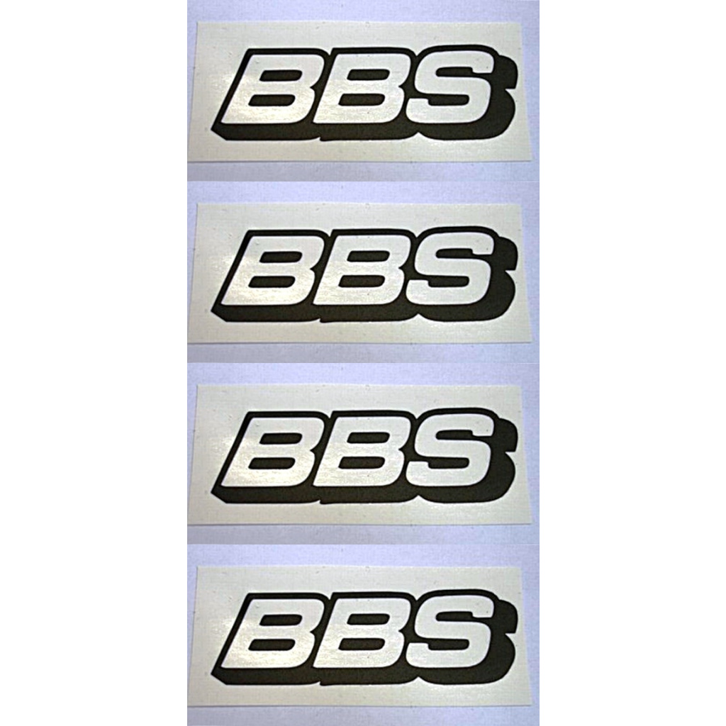 BBS Wheel Stickers - Black ( Set Of 4) - Torque Partz