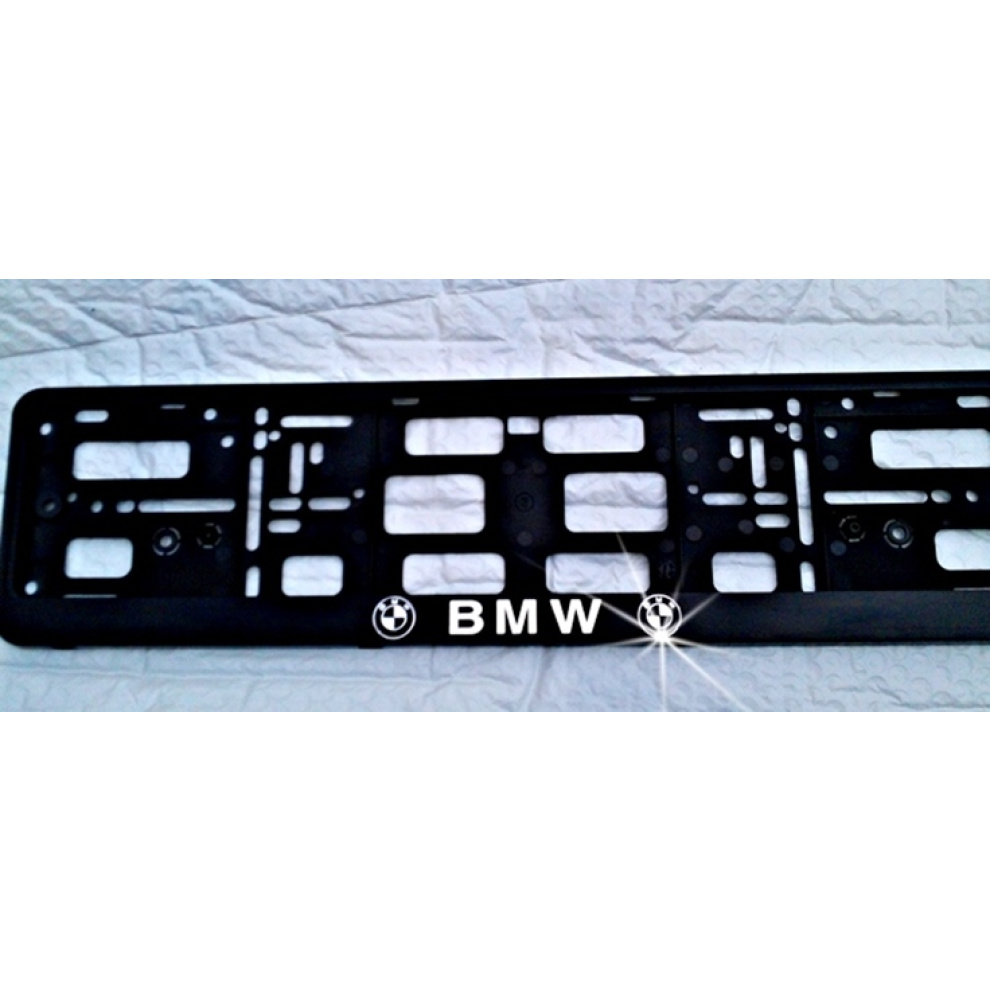 German Number Plate Surrounds BMW, chrome letters Torque Partz