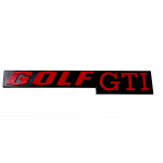 VW Golf MK1 Rear Tailgate/Hatch badge - Golf GTI script (Red)