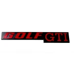 VW Golf MK1 Rear Tailgate/Hatch badge - Golf GTI script (Red)