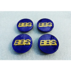 BBS style Badges - Blue and Gold, 70mm