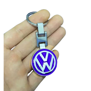 Volkswagen Keyring - (round, blue/silver)