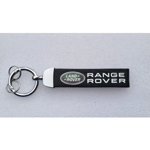 Range Rover Keyring - Black Leather