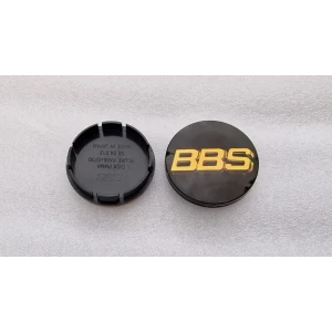 BBS Badges - 56mm Black and Gold 3D