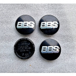 BBS Badges - 56mm Black and Chrome