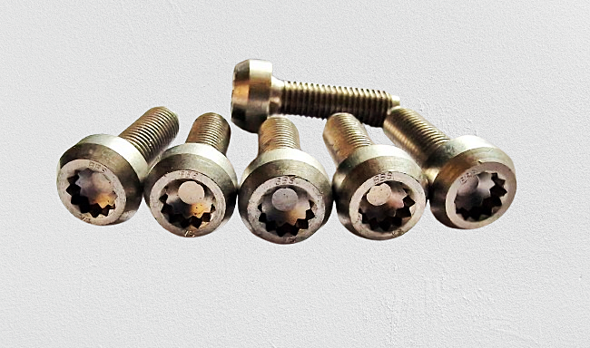 thumbnail image 2 of ZAKGEAR Polished Titanium Split Rim BBS Style Wheel Bolts - M7x24mm, 10-Pack, Made In USA, Lifetime Warranty 2 of 4