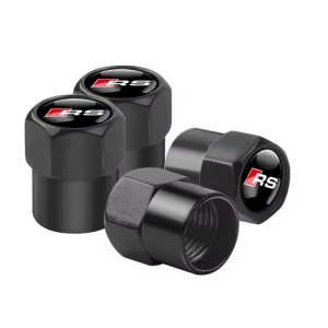 Audi RS Valve Caps - Black (small)