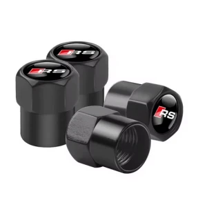 Audi RS Valve Caps - Black (small)