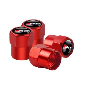 Audi RS Valve Caps - Red (small)