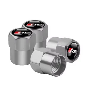 Audi RS Valve Caps - Silver (small)